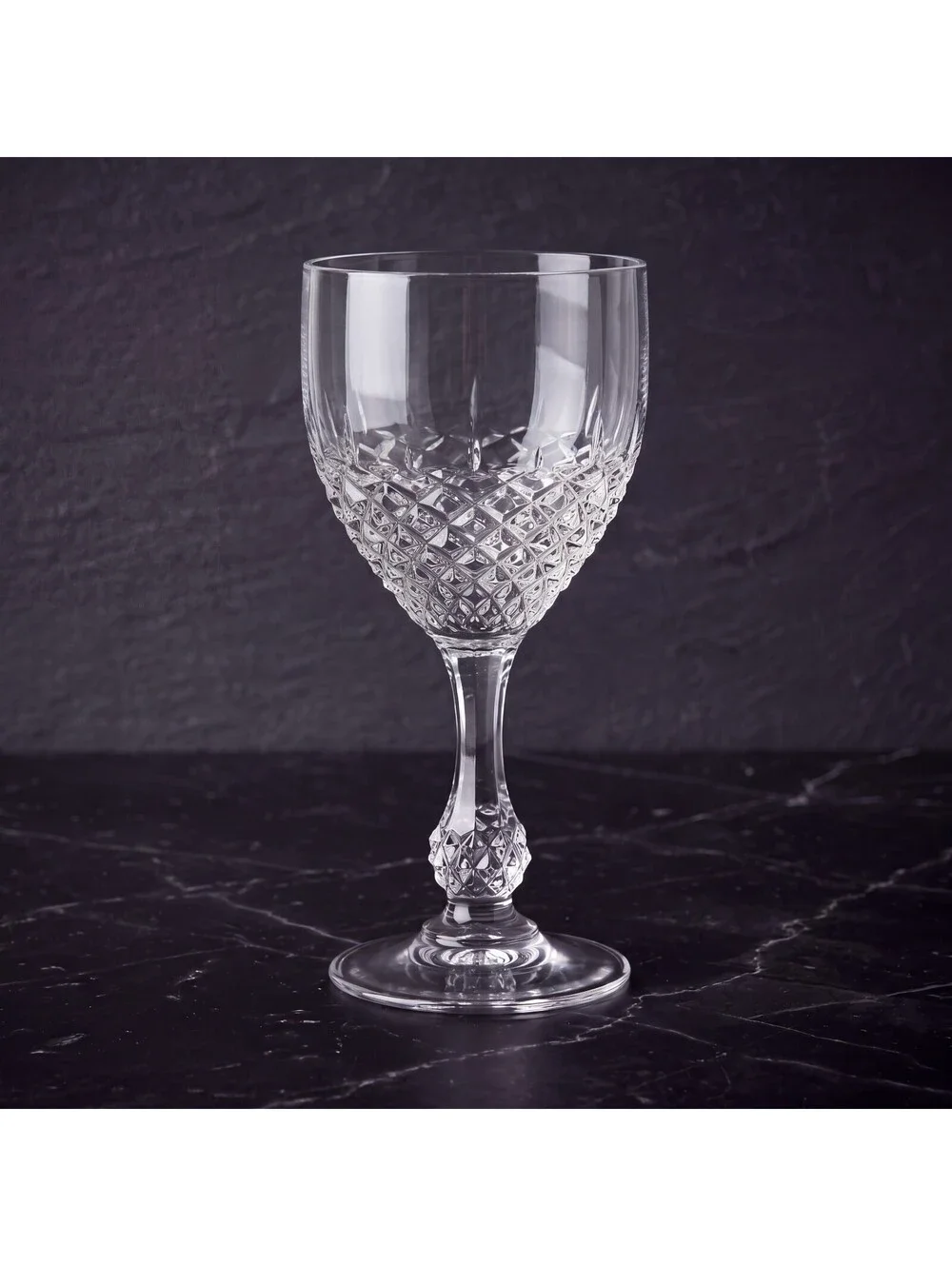 Set of 3 Vintage Cristal D’Arques Chenonceaux Wine Glasses - Made In France